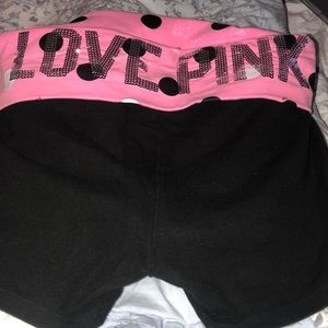 PINK yoga shorts